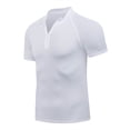 thumbnail image 1 of snilers Mens Workout Shirts Quick Dry Performance Quarter Zip Pullover Mock Neck Short Sleeve Athletic Running Gym T-Shirts S-3XL, 1 of 8