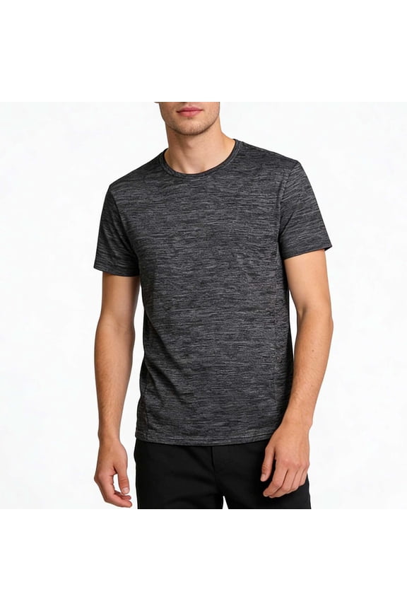 Mens Workout T Shirts Quick Dry Performance Moisture Wicking Tops Crewneck Gym Workout Athletic Tee Shirt S-3XL