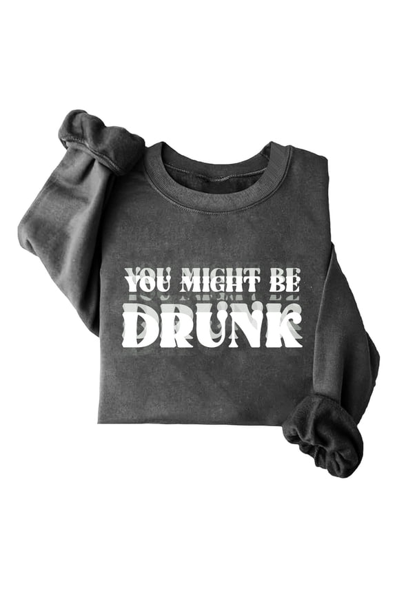 Oversized Sweatshirt for Women Crewneck Long Sleeve Casual Fleece Tops Trendy Letter Graphic Pullover Sweater S-2XL