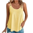 thumbnail image 1 of snilers Plus Size Tank Tops for Women Breathable Eyelet Embroidery Sleeveless T Shirts Scoop Neck Spaghetti Strap Flowy Tunics Tops, 1 of 4
