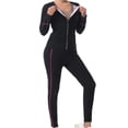 thumbnail image 1 of snilers Sauna Suit Women Plus Size Weight Loss Zipper Sauna Jacket Pants Set 2 Piece Sweat Suits for Gym Workout Exercise XXXL, 1 of 8