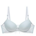 thumbnail image 1 of snilers Seamless Bra for Women Underwire Large Bust Push Up Bras Lace Wireless Full Coverage Brass Sleep Bras, 1 of 2