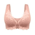 thumbnail image 1 of snilers Seamless Bras for Women Front Closure No Underwire Plus Size Bras Full Coverages Everyday Bras Comfort Lace Bra, 1 of 4
