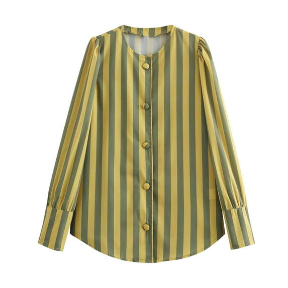 snilers Shirts for Women Long Sleeve Button Down Lapel Tunic Blouse Stripes Dressy Shirts Work Casual Fall Tops
