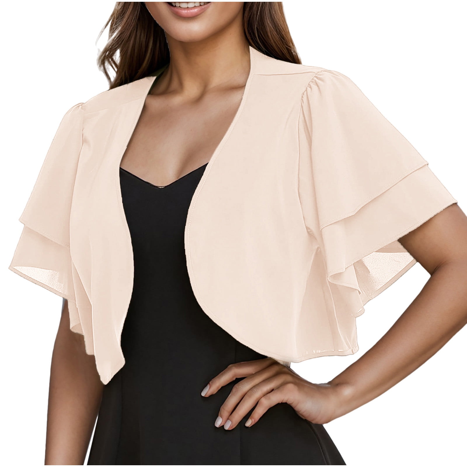 Hollow Out Elegant Long Sleeve Shrug Cardigan main image 0