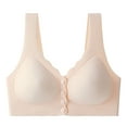 thumbnail image 1 of snilers Sports Bras for Women Front Closure Mastectomy Bra Comfortable Convenient Wirefree Push Up Bras Full Coverage Bralettes, 1 of 4