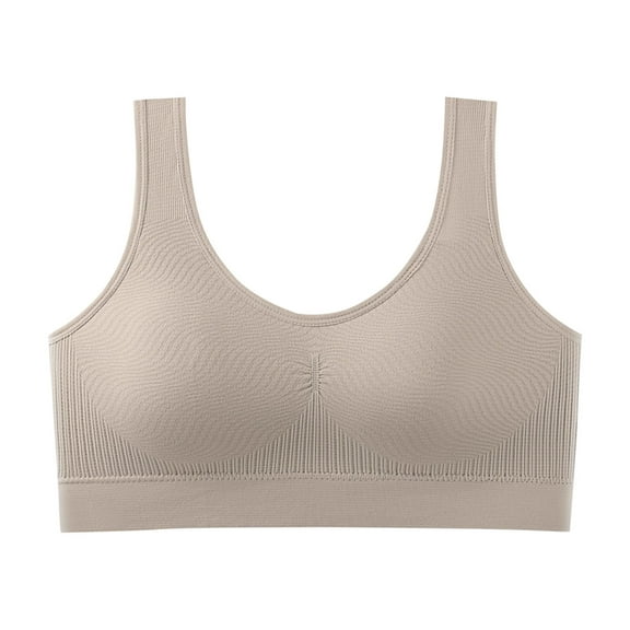snilers Sports Bras for Women No Underwire Full Coverage Yoga Bras Wireless Supportive Bras Seamless Padded Everyday Bralettes