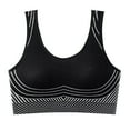 thumbnail image 1 of snilers Sports Bras for Women No Underwire Full Coverage Yoga Bras Wireless Supportive Bras Seamless Padded Everyday Bralettes, 1 of 6