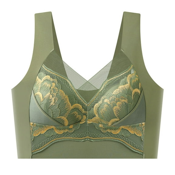 snilers Sports Bras for Women Wireless V Mesh Comfortable Bra Seamless Bralette Push Up Bra No Underwire Supportive T Shirt Everyday Bras
