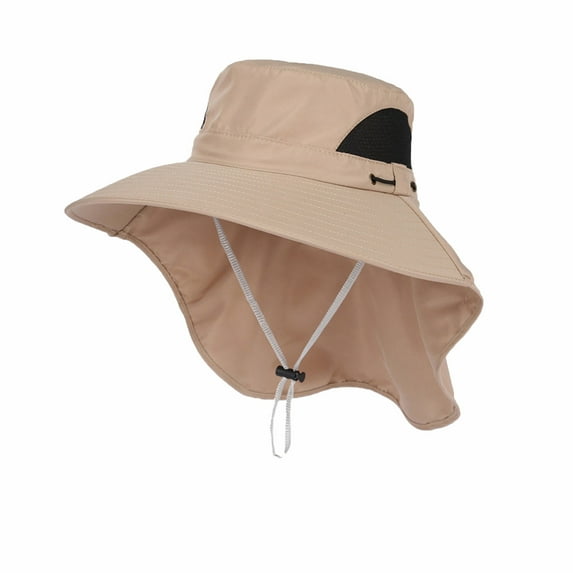 snilers Sun Hats for Women Men UPF 50+ UV Protective Hat with Neck Flap Wide Brim Adjustable Summer Beach Hat