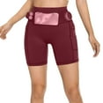 thumbnail image 1 of snilers Womens Biker Shorts High Waisted Tummy Control Stretch Butt Lift Workout Yoga Athletic Gym Shorts with Pockets, 1 of 6