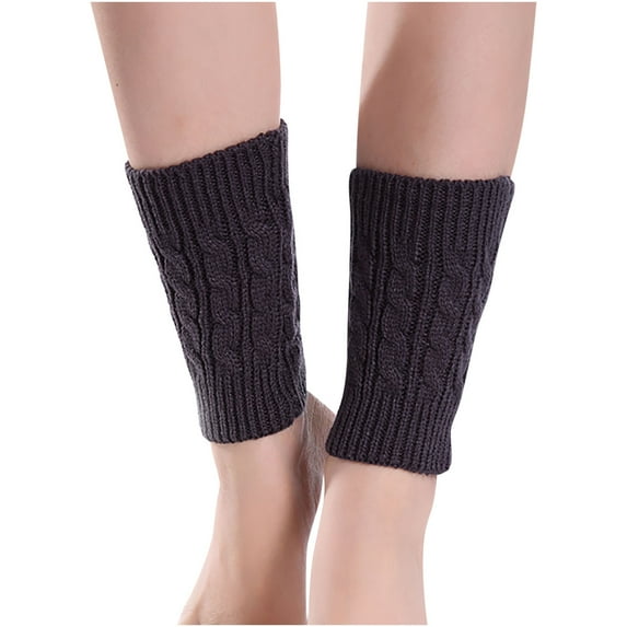 snilers Womens Boot Cuffs Cable Knitting Stretch Leg Warmers Soft Winter Warm Trendy Boot Socks Multicolour Accessories