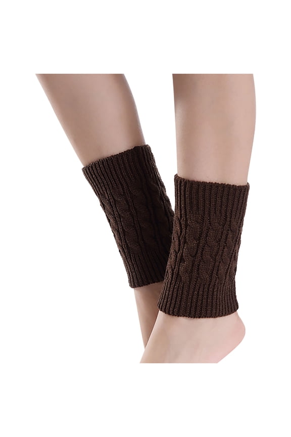 Womens Boot Cuffs Cable Knitting Stretch Leg Warmers Soft Winter Warm Trendy Boot Socks Multicolour Accessories