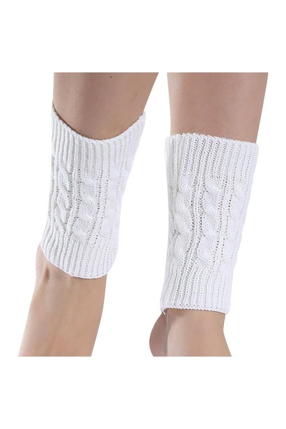 Womens Boot Cuffs Cable Knitting Stretch Leg Warmers Soft Winter Warm Trendy Boot Socks Multicolour Accessories