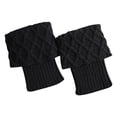 thumbnail image 1 of snilers Womens Boot Cuffs Crochet Knitted Boot Socks Short Stretch Leg Warmers Boot Topper Socks for Girls Multicolour, 1 of 5