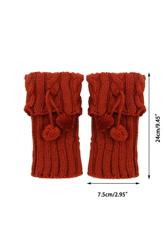 Womens Boot Cuffs Topper Socks Knit Winter Warm Soft Leg Warmers Multicolour Boot Cover Work Casual Accessories