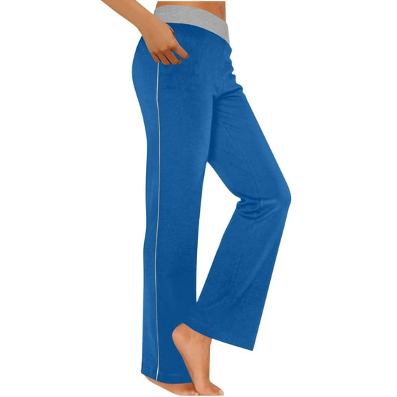 snilers Womens Bootcut Pant Stretch Side Stripe Yoga Pants Casual Workout Flare Leggings High Waist Wide Leg Lounge Pants