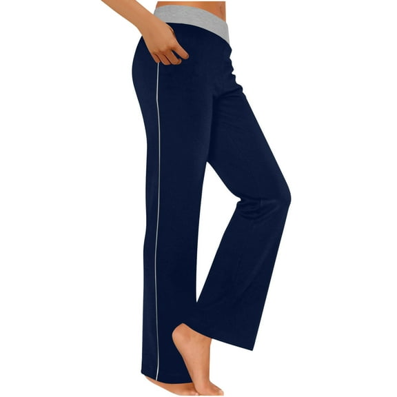 snilers Womens Bootcut Pant Stretch Side Stripe Yoga Pants Casual Workout Flare Leggings High Waist Wide Leg Lounge Pants