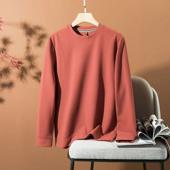 snilers Womens Long Sleeve Shirts Plus Size Waffle Knit Crewneck T-Shirt Fall Winter Casual Loose Layering Basic Tee Tops M-4XL