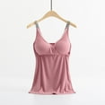 thumbnail image 1 of snilers Womens Nursing Tank Tops Wrap V Neck Maternity Breastfeeding Shirts Pregnancy Ribbed Sleeveless Spaghetti Strap Blouses M-3XL, 1 of 3
