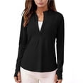 thumbnail image 1 of snilers Womens Quarter Zip Pullover Golf Shirt UPF 50+ Long Sleeve Sun Shirts UV Protection Quick Dry Workout Tops Rash Guard S-2XL, 1 of 9