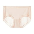 thumbnail image 1 of snilers Womens Underwear Mid Waisted Bikini Panties Full Coverage Stretch Briefs No Show Seamless Thin Underpants, 1 of 4