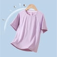 thumbnail image 1 of snilers Youth Active Athletic Performance Short Sleeve T-Shirt Summer Basic Tee Tops Teen Boys Girls Crewneck Shirts 3-16 Years, 1 of 6