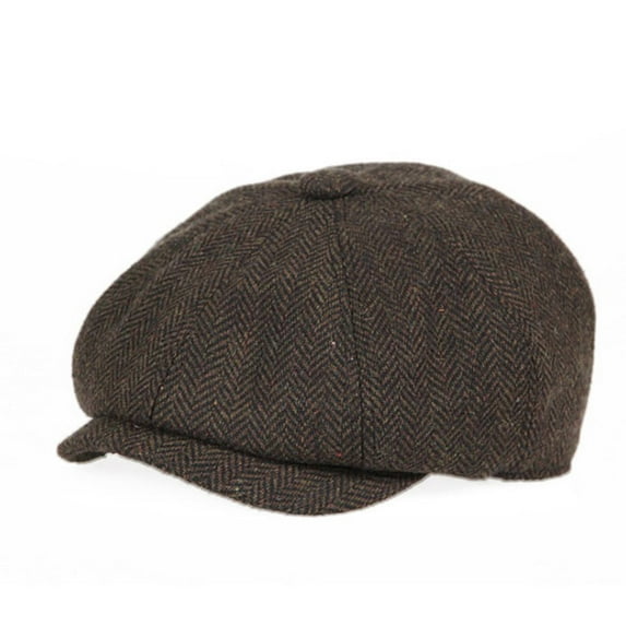 snilers Unisex Newsboy Cap for Women and Men Velvet Retro Fall Winter Warm Hats Flat Beret Cabbie Hat
