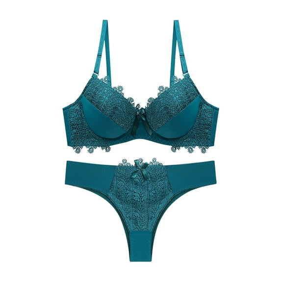 snilers Bras for Women 2 Piece Sets Lace Push Up Bras and Panty Set Underwire Bralettes and Underwear Set Outfits