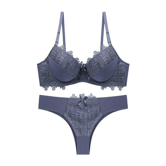 snilers Bras for Women 2 Piece Sets Lace Push Up Bras and Panty Set Underwire Bralettes and Underwear Set Outfits