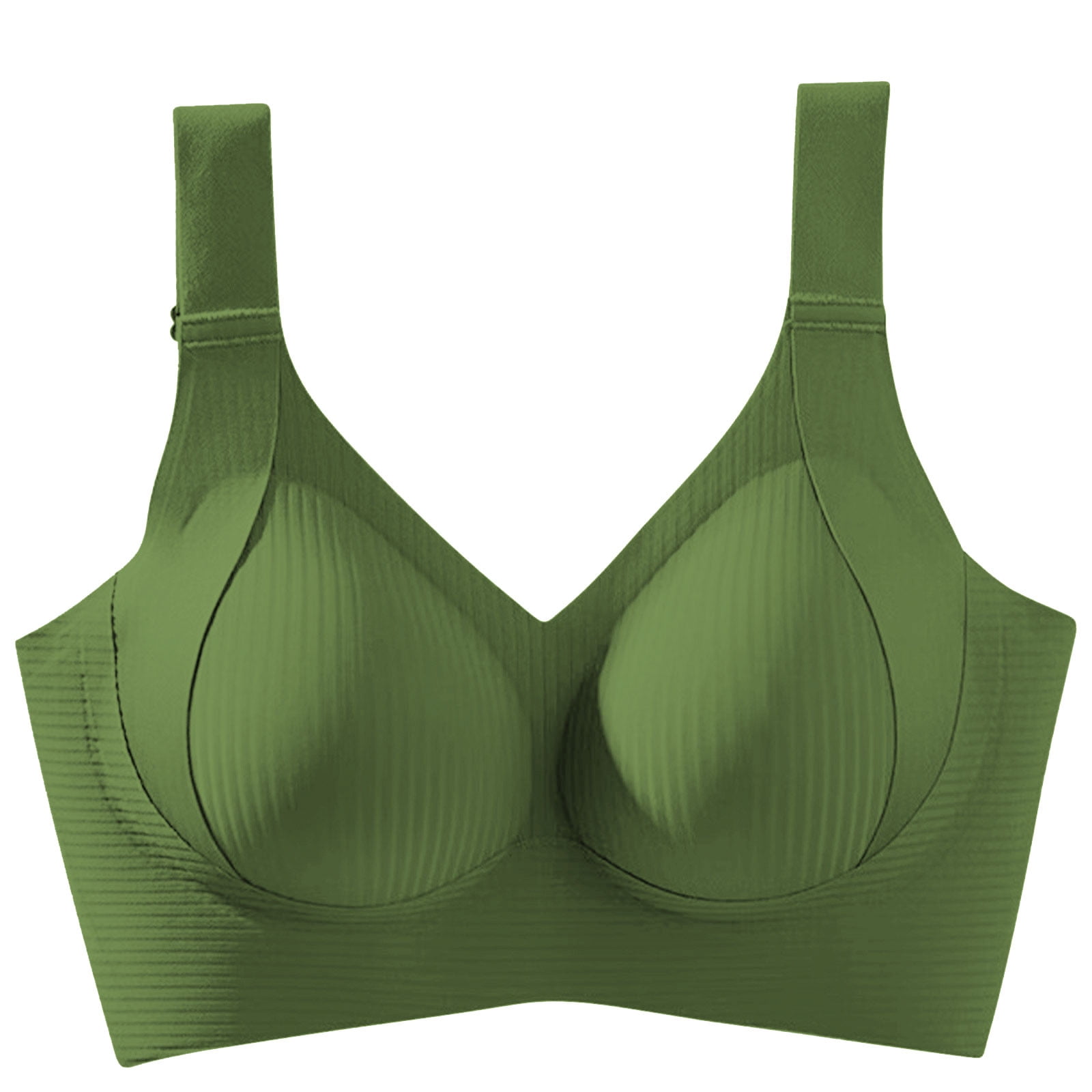 Plus Size Seamless Push Up Bra Wireless Cross Back Support Full Covera – Skulpt Shapewear - View #6