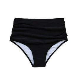Time and Tru Women s and Plus Solid High Waist Bottom Walmart