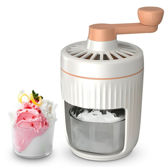 snow cone maker machine Home Shaved Ice Machine - Hand Crank Slushie Maker Machine with Free Ice Cube Tray Portable Snow Cone Machine with Stainless Steel Blades for Ice Cream /