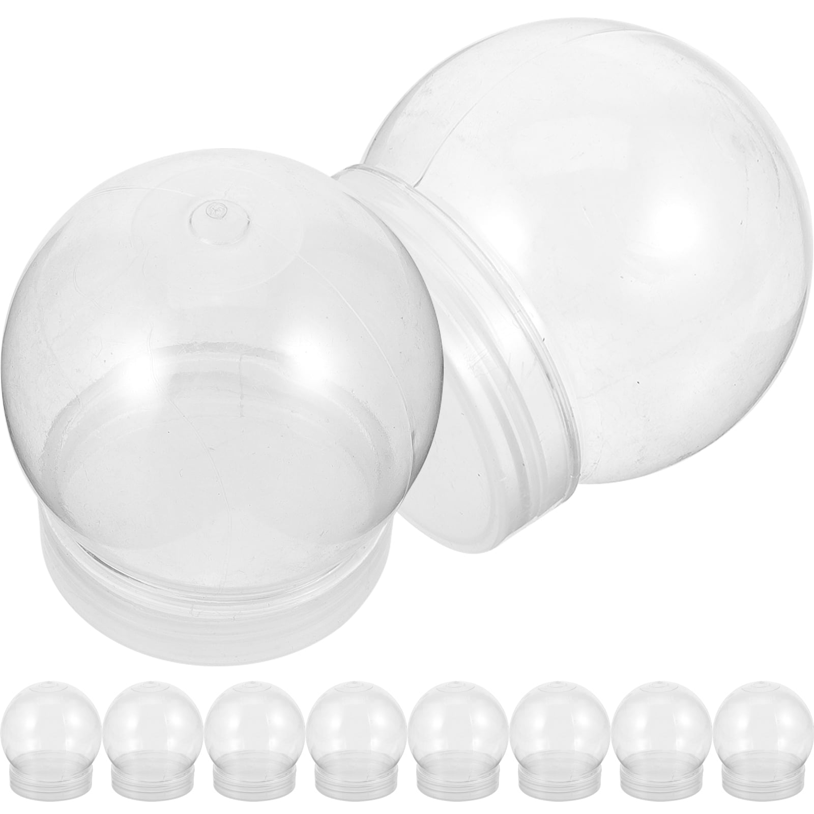 snow globes 20pcs Clear Water Globes with Screw Off Caps Empty Snow