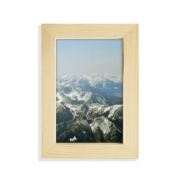 snow winter mountains outdoor desktop display photo frame picture art painting 5x7 inch