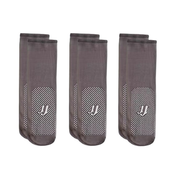 snowsong 100% Cotton Socks,2024 Hot Selling Women's Solid Color Comfortable Breathable Non-slip Mid-calf Socks 3 Pieces,Mid-calf Socks,Socks for Women,Women's Accessories, Gray One Size