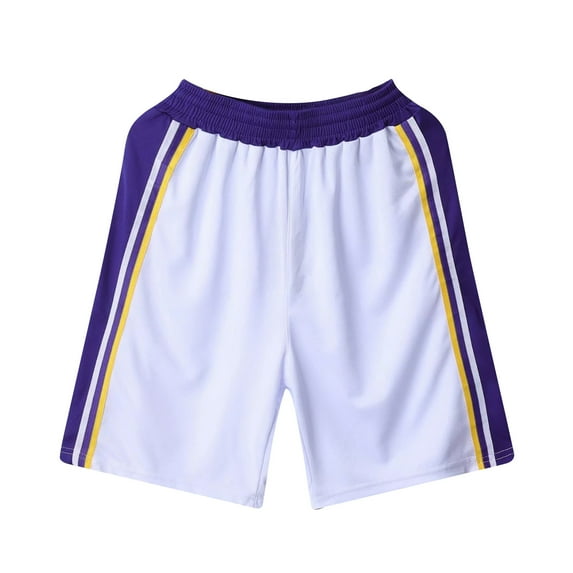 snowsong Basketball Shorts Gym Shorts Men Men's Athletic Basketball Shorts Mesh Activewear With Pockets Mens Shorts White 2 3XL