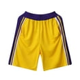thumbnail image 1 of snowsong Basketball Shorts Gym Shorts Men Men's Athletic Basketball Shorts Mesh Activewear With Pockets Mens Shorts Yellow L, 1 of 4