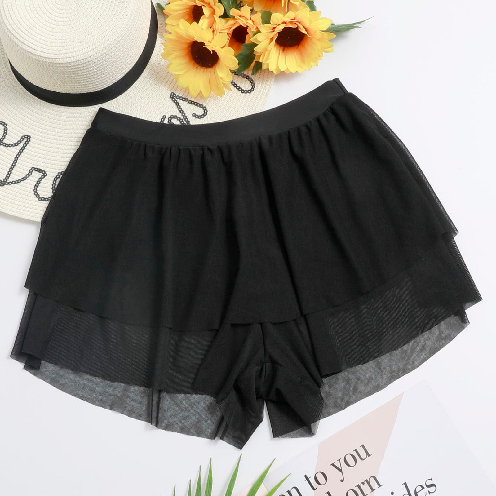 snowsong Bathing Suit Swimsuit Coverup Women Sheer Mesh Cover Up Shorts