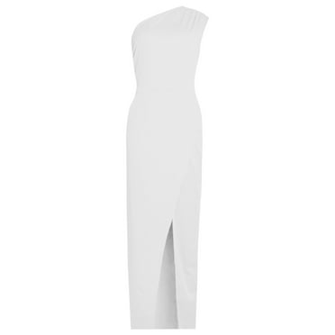 snowsong Maxi Dress,Cocktail Dresses Personality Solid Color Sexy Dress Simple And Exquisite Design Suitable For All Occasions Graduation Dress,Elegant Dresses,Work Dresses White Dress L