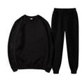 thumbnail image 1 of snowsong Men's Pants Mens Sweatpants Men With Pants Hoodie Plus Leisure Winter Fleece Hooded Plush Women Suits Sweaters Mens Jogger Pants Black 4XL, 1 of 7