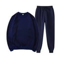 thumbnail image 1 of snowsong Men's Pants Mens Sweatpants Men With Pants Hoodie Plus Leisure Winter Fleece Hooded Plush Women Suits Sweaters Mens Jogger Pants Navy 3XL, 1 of 7