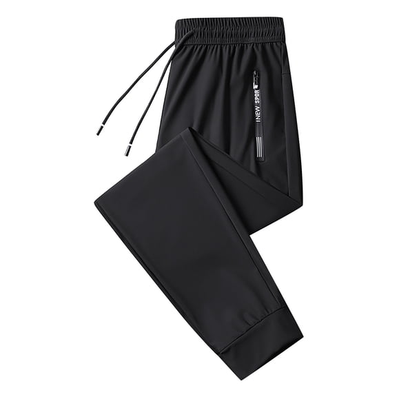 snowsong Men's Pants Mens Sweatpants Men's Fashion Loose Ice Sports Pants Lounge Pants Black 1 L