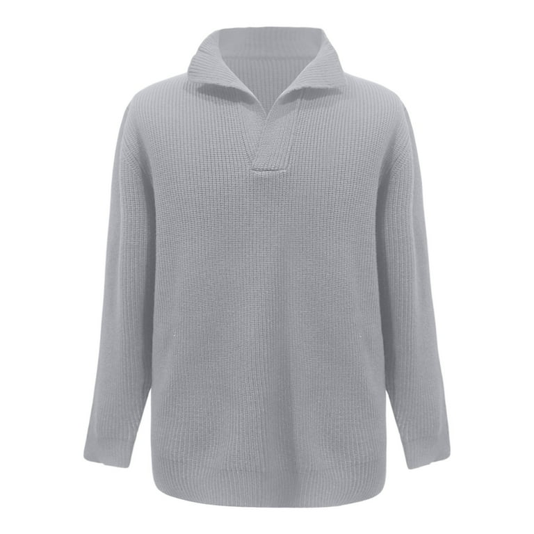 New V-neck Men's Solid Color Long-sleeved Sweater New V-neck Men's Solid Color Long-sleeved Sweater
