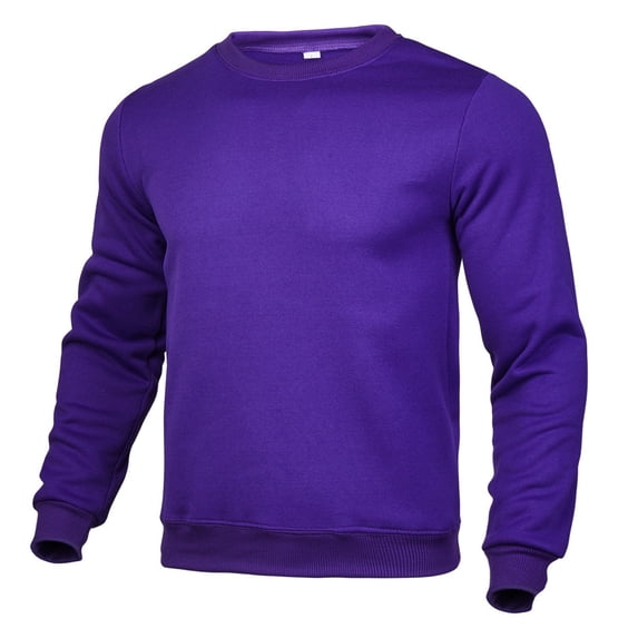 snowsong Mens Shirts Summer Tops Men's Casual Sweatshirt O Neck Tops Solid Color Clothing Men's Street Wear Sweatshirts T Shirts For Man Purple S