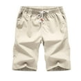 thumbnail image 1 of snowsong Mens Shorts,2024 New Men's Casual Stylish and Comfortable Elastic Waistband Drawstring Breathable Sports Shorts,Gym Shorts Men,Mens Shorts Casual,Basketball Shorts, Khaki 3XL, 1 of 4