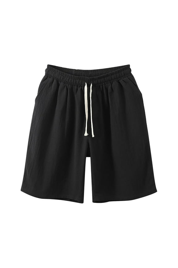 Mens Shorts,2024 New Men's Casual Stylish and Comfortable Elastic Waistband Drawstring Breathable Sports Shorts,Gym Shorts Men,Mens Shorts Casual,Basketball Shorts, Black 8XL