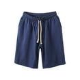 thumbnail image 1 of snowsong Mens Shorts,2024 New Men's Casual Stylish and Comfortable Elastic Waistband Drawstring Breathable Sports Shorts,Gym Shorts Men,Mens Shorts Casual,Basketball Shorts,(Clearance) Blue 4XL, 1 of 3