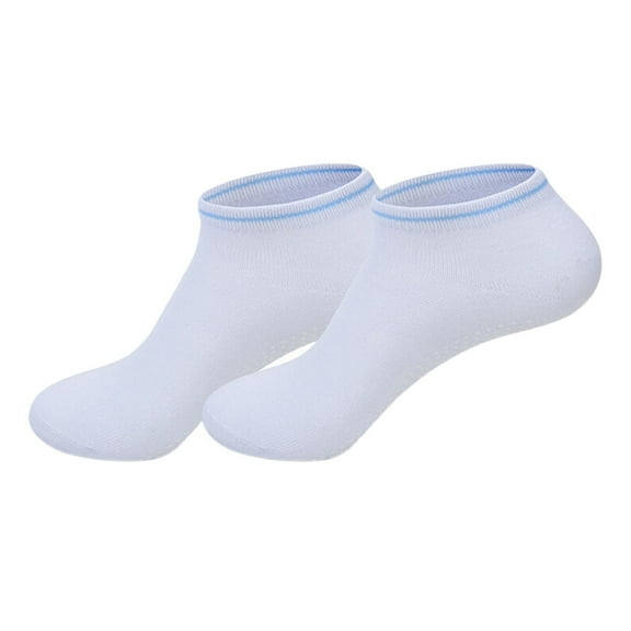 snowsong No Show Socks Womens,2024 Hot Selling Women's Solid Color Comfortable Breathable Non-slip Boat Socks,Boat Socks,Socks for Women,Women's Accessories, White One Size