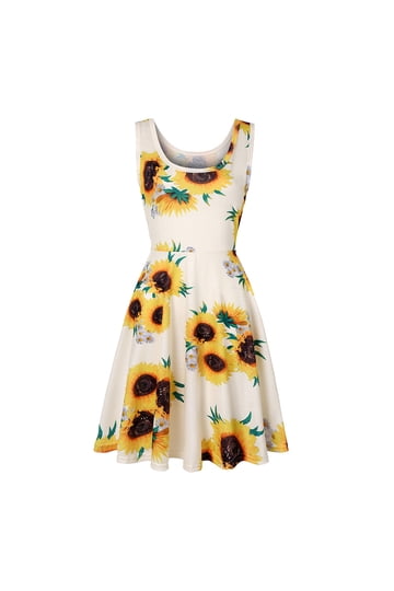 chinese dress ladies Field Of Gold Sunflower Maxi Dress(Black) – MOUNTMARIAH
